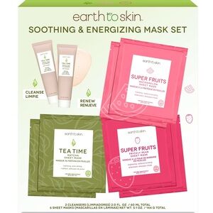 Earth To Skin Soothing & Energizing Mask Set - NWT